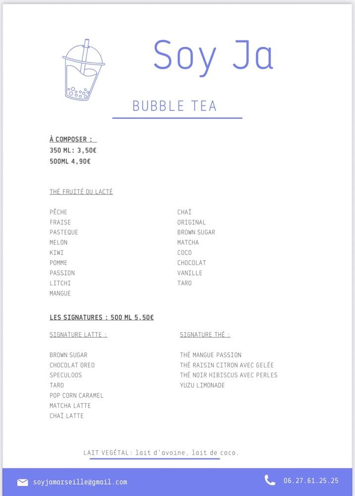 Soy Ja - Menu Image 3